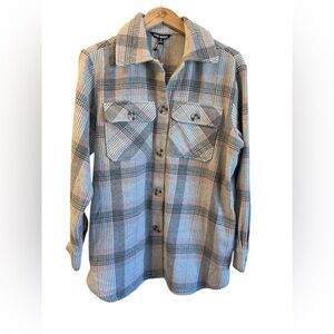 NWT Steve Madden Plaid Button Front Shacket w/pockets High Noon Stitch Fix